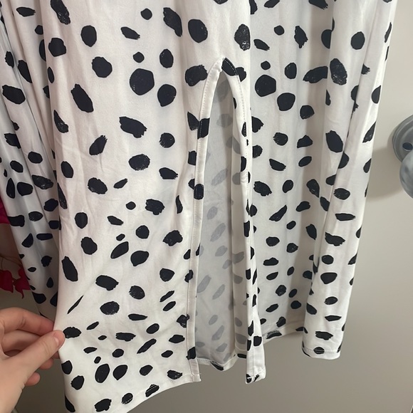 3/$60 NWT tshirt midi dress with slit size 10 - Picture 3 of 4